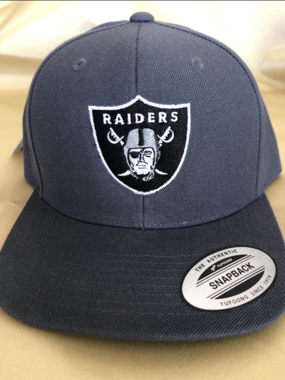 Las Vegas Raiders Grey Snapback Hats!